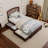 Lamari Solid Wood Storage Platform Bed with Footboard & Under Bed Drawers-4975705-4974094
