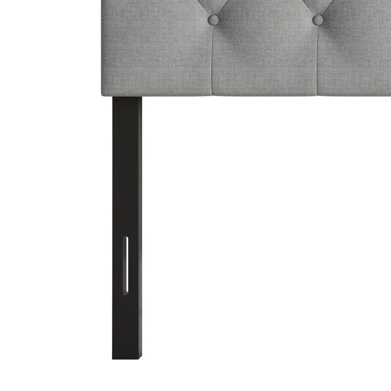 Tête de lit tapissier Gunnison, Twin, Gray