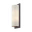 1 Light Antique Brass Large ADA Sconce With Hand Crafted Off-White Fabric Shade-1573243796