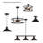 Glass Semi Flush Mount