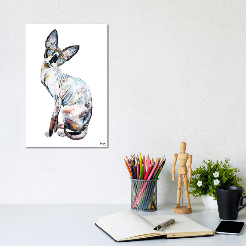 Larry by Becksy - Wrapped Canvas Gallery-Wrapped Canvas Giclée, 20.32 cm H x 30.48 cm W