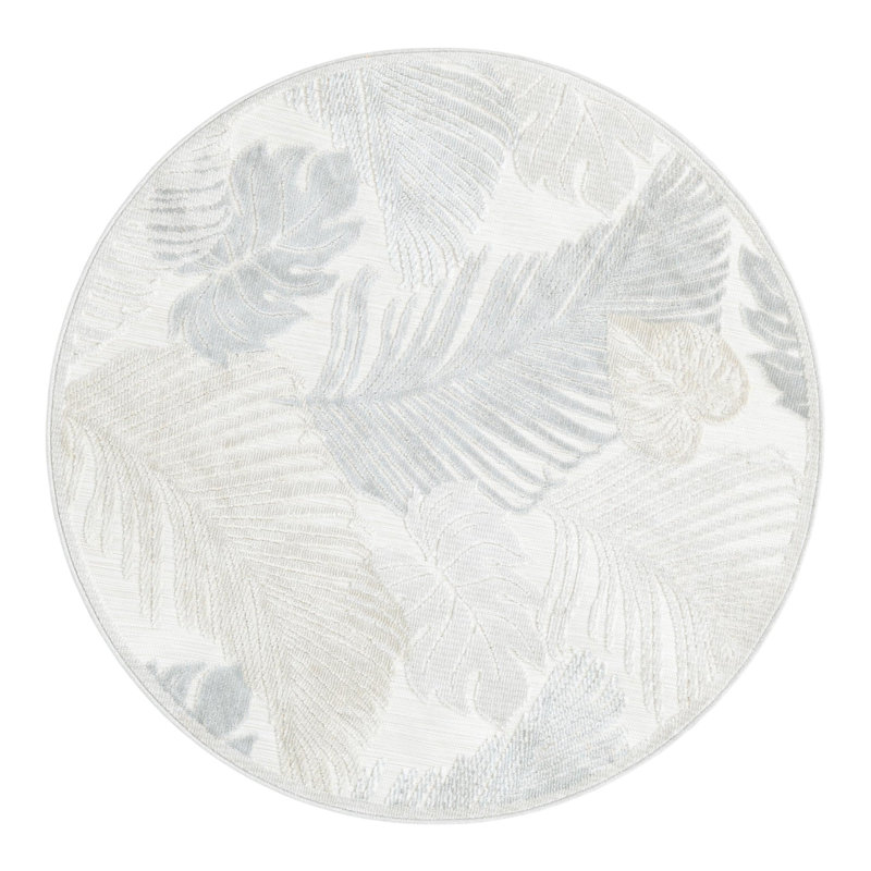 Firman Wygant Indoor/Outdoor Area Rug, Round 4'5"