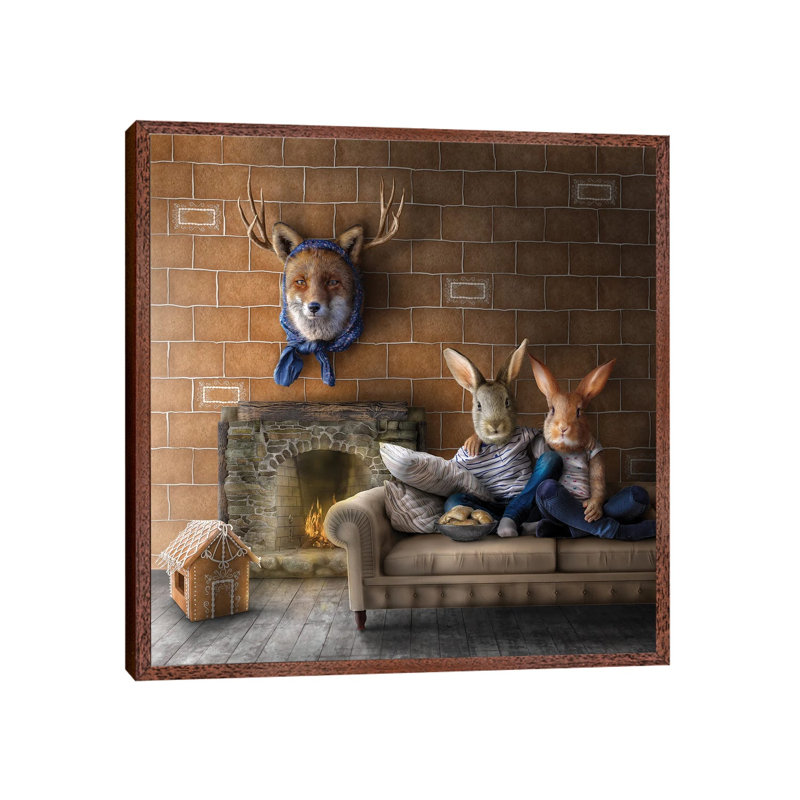 Home Fairytale: Hansel And Gretel by Spielsinn Design - Gallery-Wrapped Canvas Giclée on Canvas, 93.98 cm H x 93.98 cm W