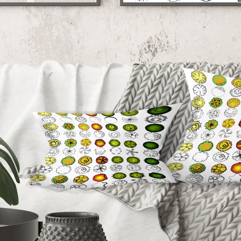 Tree Top Design Lumbar Pillow