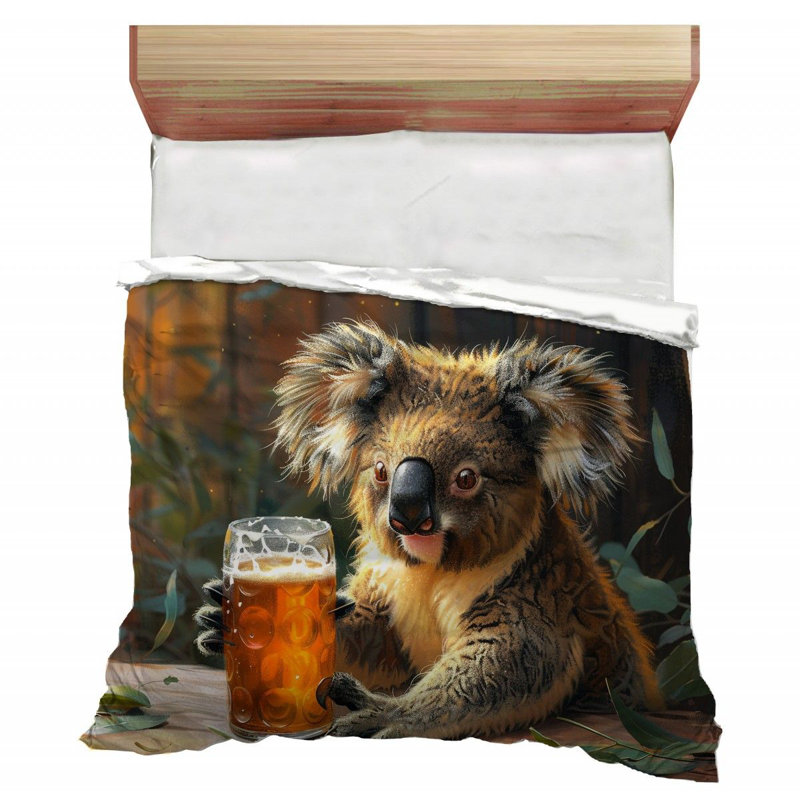 Édredon Koala avec bière, Édredon simple