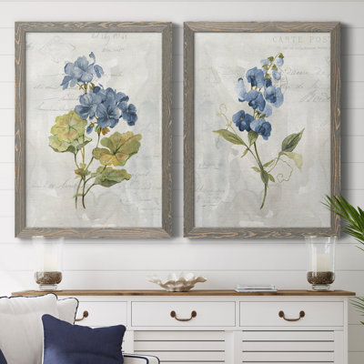 " Blue Linen Geranium " 2 - Pieces