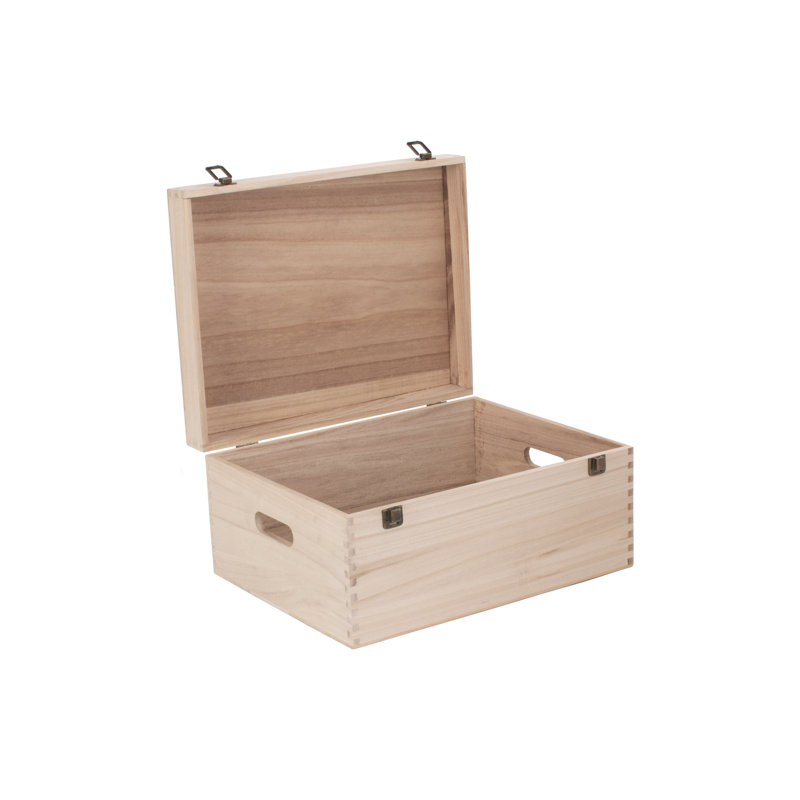 Scheider Wooden Box, 18.5cm H x 40cm W x 31cm D