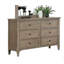Mobilier de chambre à coucher à poignées rondes gris foncé