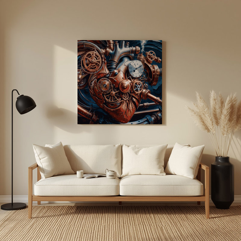 Art mural en métal Sci Fi, H 192 po x l 192 po x P 0,05 po