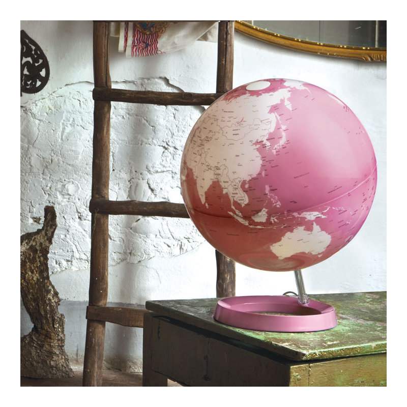 Plastic / Acrylic Tabletop Globe, Pink