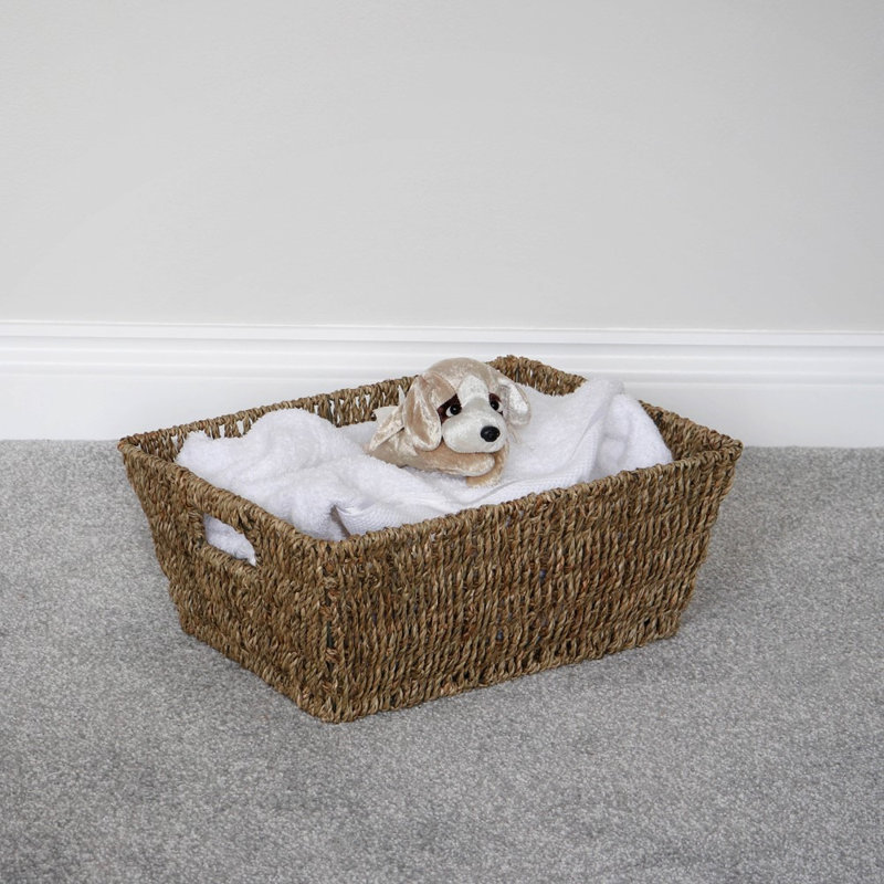 JVL Seagrass Decorative Basket