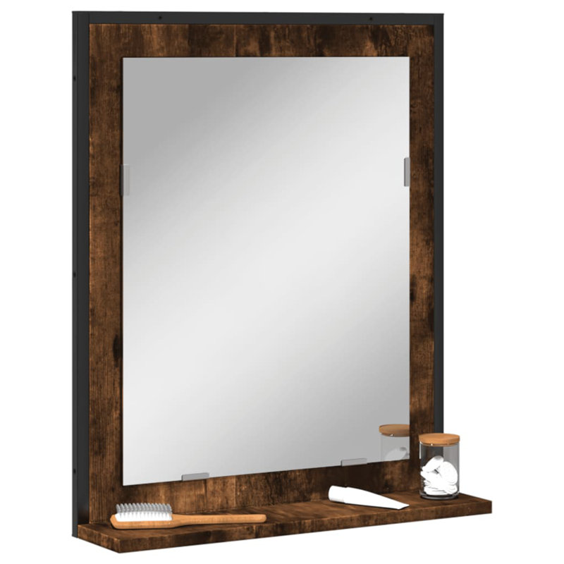 Bathroom Cabinet, Smoked Oak