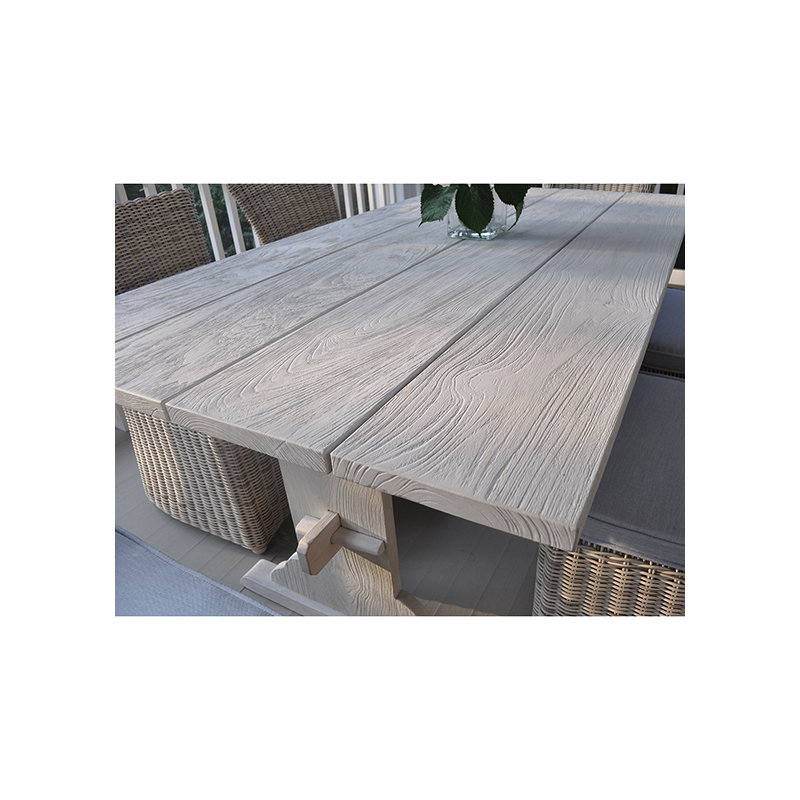 Oslo Outdoor Teak Dining Table, 39" W x 92" L x 29.5" H