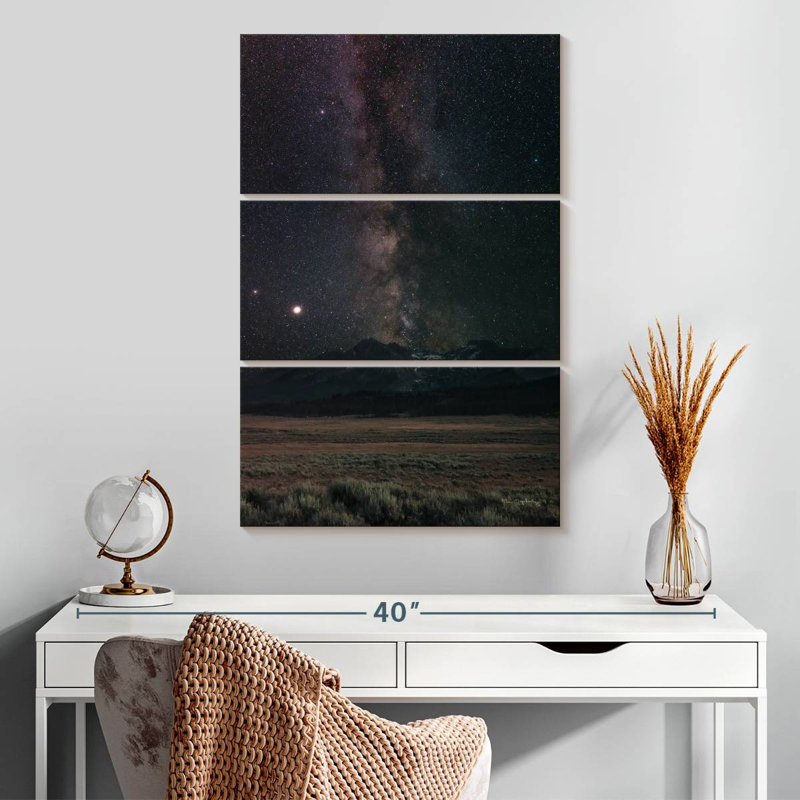Oberle Milky Way In Sawtooth Mountains, 32" H x 20" W