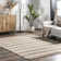 Stockton Springs Striped Handmade Flatweave Beige Area Rug