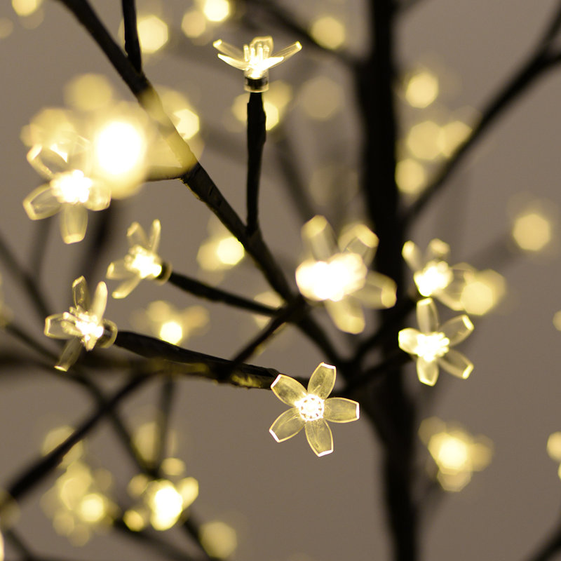 Lighted Artificial Christmas Tree, 7ft H