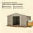 Durable Outdoor Storage Shed with Four Strategically Placed Vents,Backyard Tools Storage Shed,Garden Metal Shed-129387161-129387163