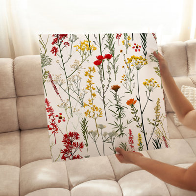 «Botanical Cottagecore Wildflower Garden VI Cottage», reproduction d'art non encadrée