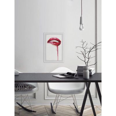 'Sexy Lips' Framed Print