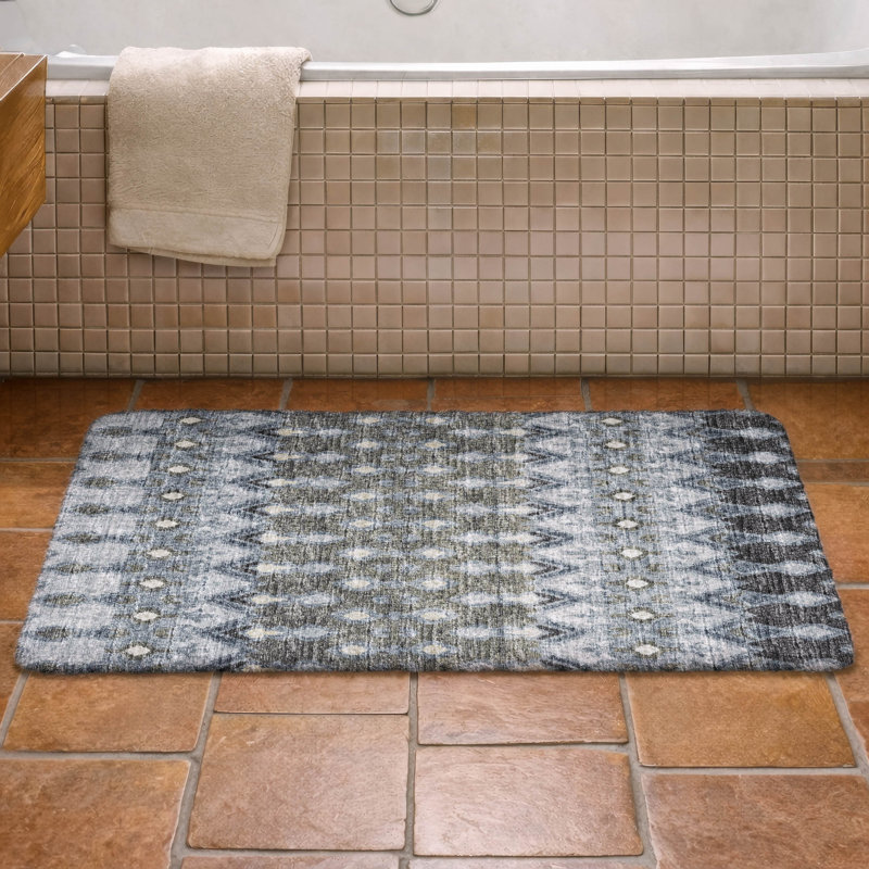 Premium Machine Washable Dream Shag ADS72 Tribal Rug, 2'6" x 3'10", Moody