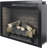 33 Inch Infrared Electric Fireplace Insert With Touch Panel, Smokeless Firebox, Fixed Trim Kit, And Realistic Crackling Sound