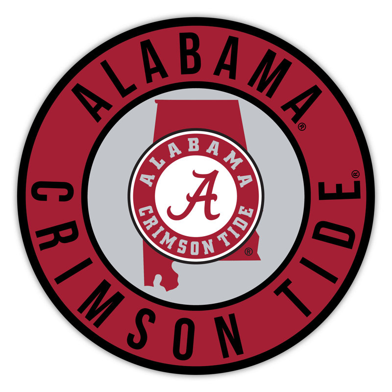 Université de l'Alabama - ligne brillante de 16 po avec état