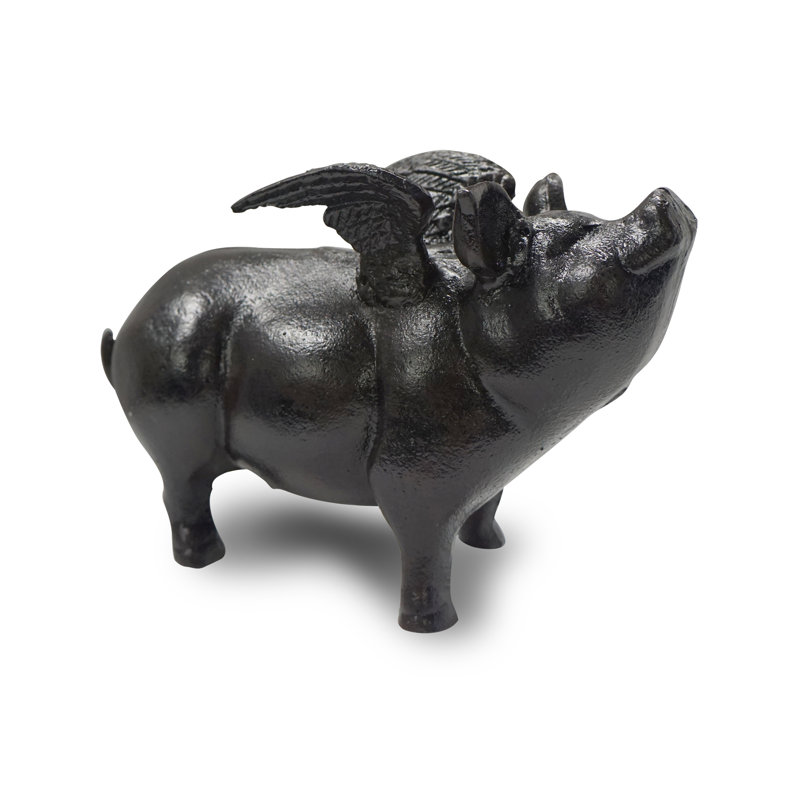 Cochon volant en fonte Boody