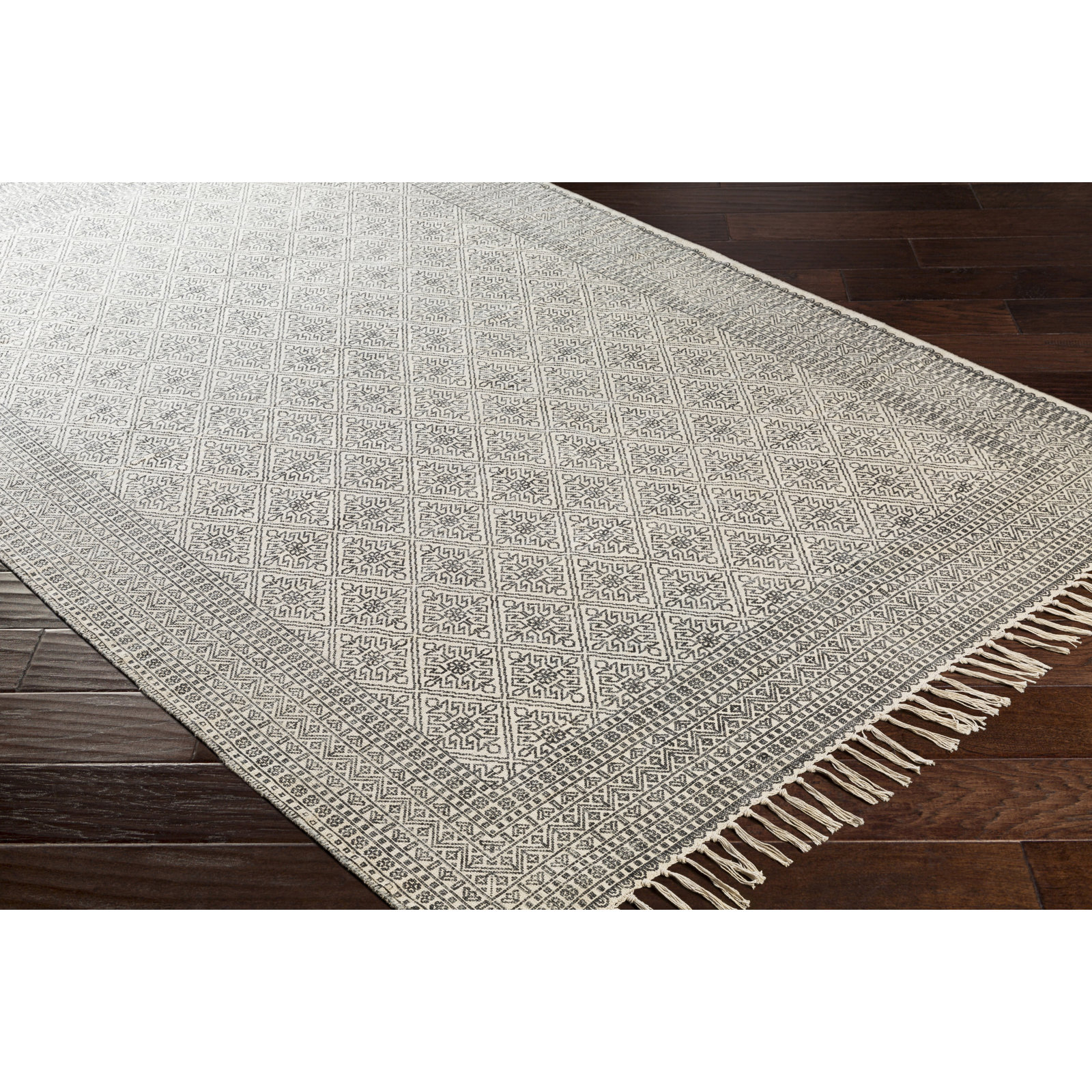 Janette Handmade Cotton Rug, Rectangle 2' x 3'