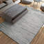 Hand Knotted Geometric Area Rug in Beige/Turquoise-1875779531