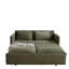 31 lit convertible avec lit escamotable, velours côtelé doux, 2 coussins, poches latérales pour le salon, lit escamotable ajustable, style appartement-45809779-45809777