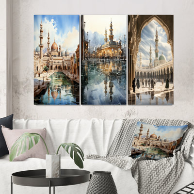 "L'art de l'Islam Minaret majestueux" 3 - Pièces sur toile