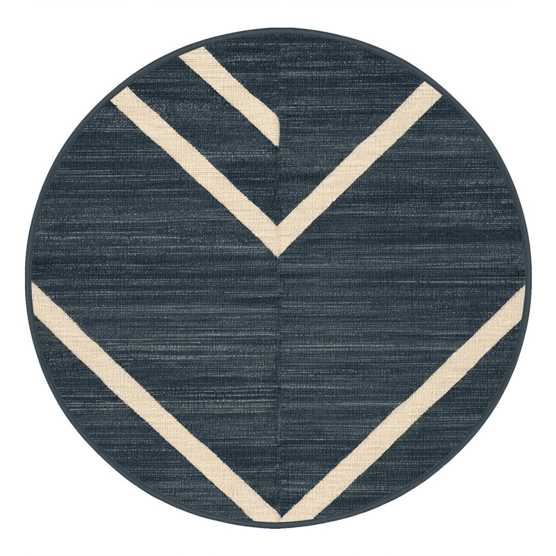 Tapis ivoire lavable rayé ardoise, Tapis de couloir 2 pi x 4 pi