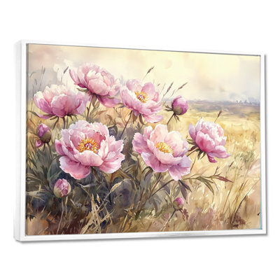 Jabreya pivoines par The Open Prairie II - pivoines, art mural sur toile