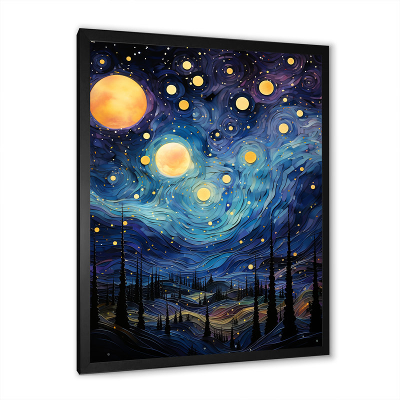 Étoiles Tanaquil Stellar Serenity II - imprimé, Cadre photo noir, H 20 po x l 12 po x P 1 po