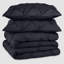 Microfiber Solid Colour Duvet Cover Set with Pillowcases-123168349-123168355