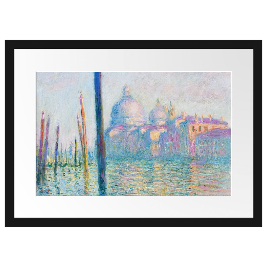 Gerahmter Kunstdruck The Great Canal Venice von Claude Monet