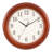 12.5" Atomic Analog Wood Wall Clock