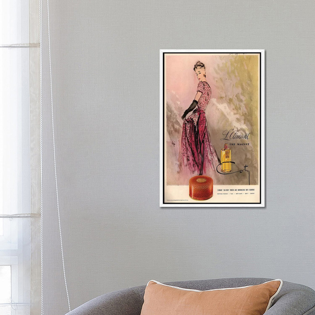 1940s Coty Perfume Magazine Advert by Carl Erickson - Gallery-Wrapped Canvas Giclée on Canvas