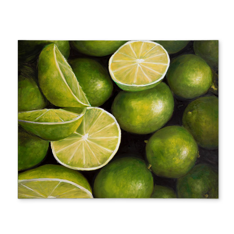 Napperon Basket of Limes - Décoration de cuisine hyperréaliste