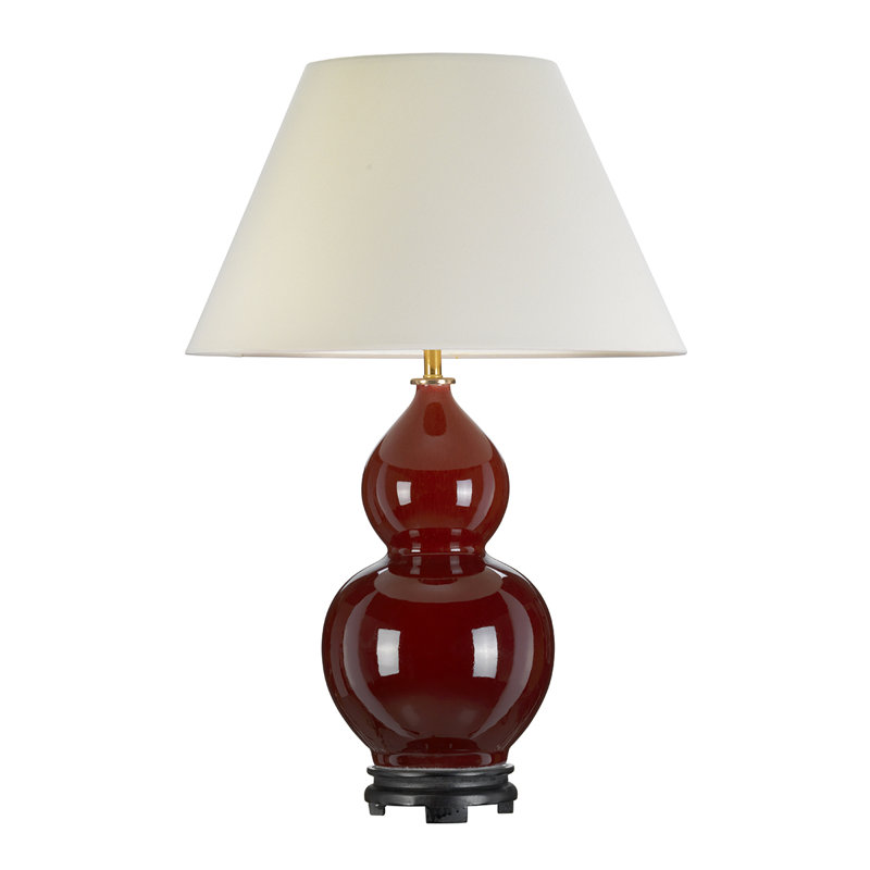 Eldredge Ceramic Table Lamp, Oxblood