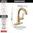 Trinsic Pull Down Bathroom Faucet, Bathroom Pull Out Faucet, Gold Single Hole Bathroom Faucet with Pull Down, Bathroom Sink Faucet Magnetic Docking, Champagne Bronze-87224359