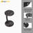 InterGo C-Shaped Round End Table with Rolling Wheels - Side Table Modern Design, Space-Saving Home Decor End Table for Living Room, Depali Coffee Table-898669088