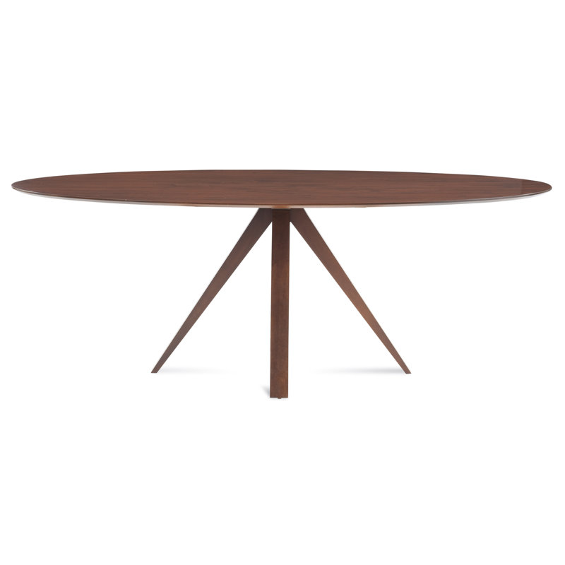 Angellyn Maple Oval Dining Table, 29" H x 80" L x 42" W, Natural