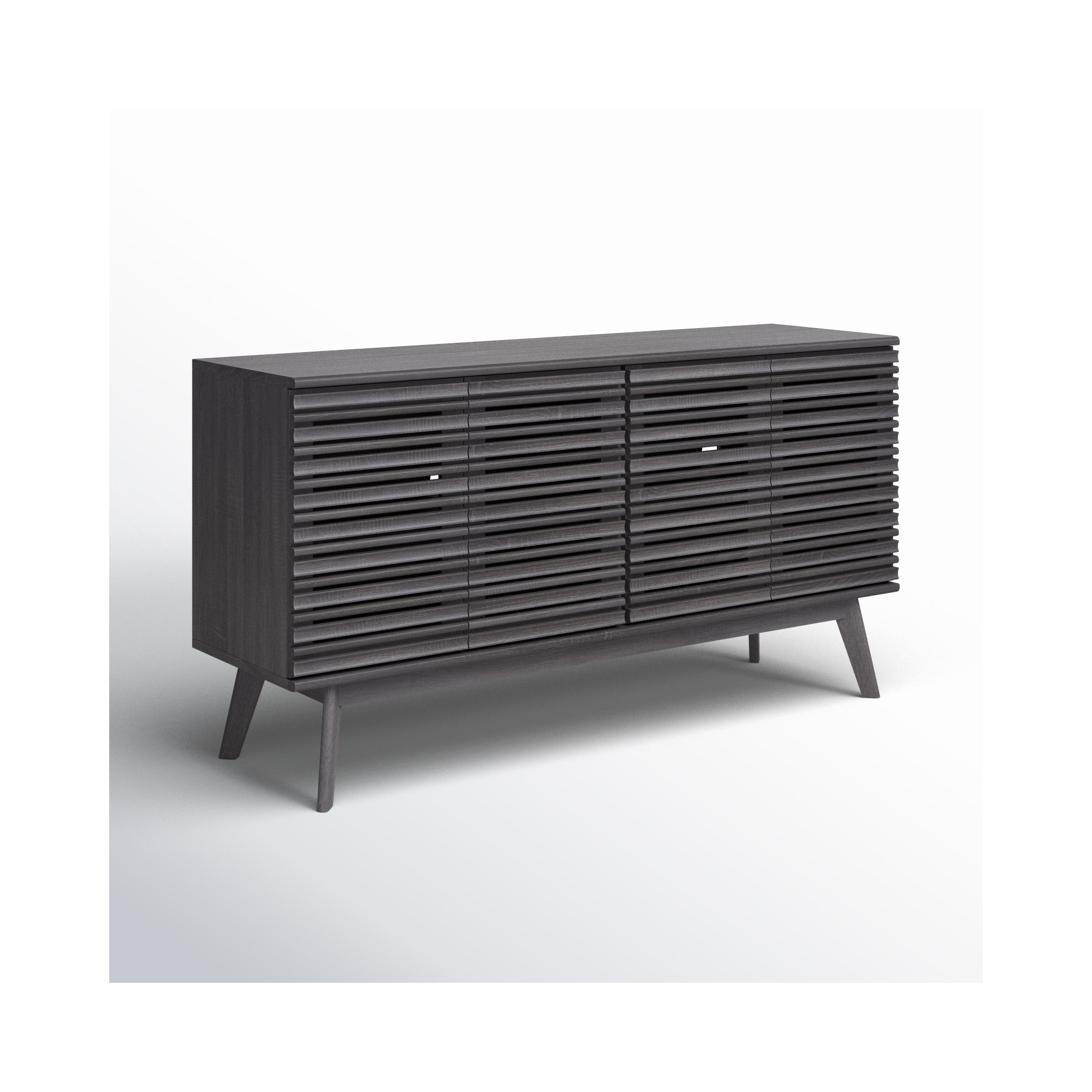 Daima 62'' Media Console, Distressed Black