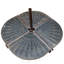 Toile de base en forme de ventilateur 30 livres en résine sundale pour parasol à base croisée, bronze et 1 pièce