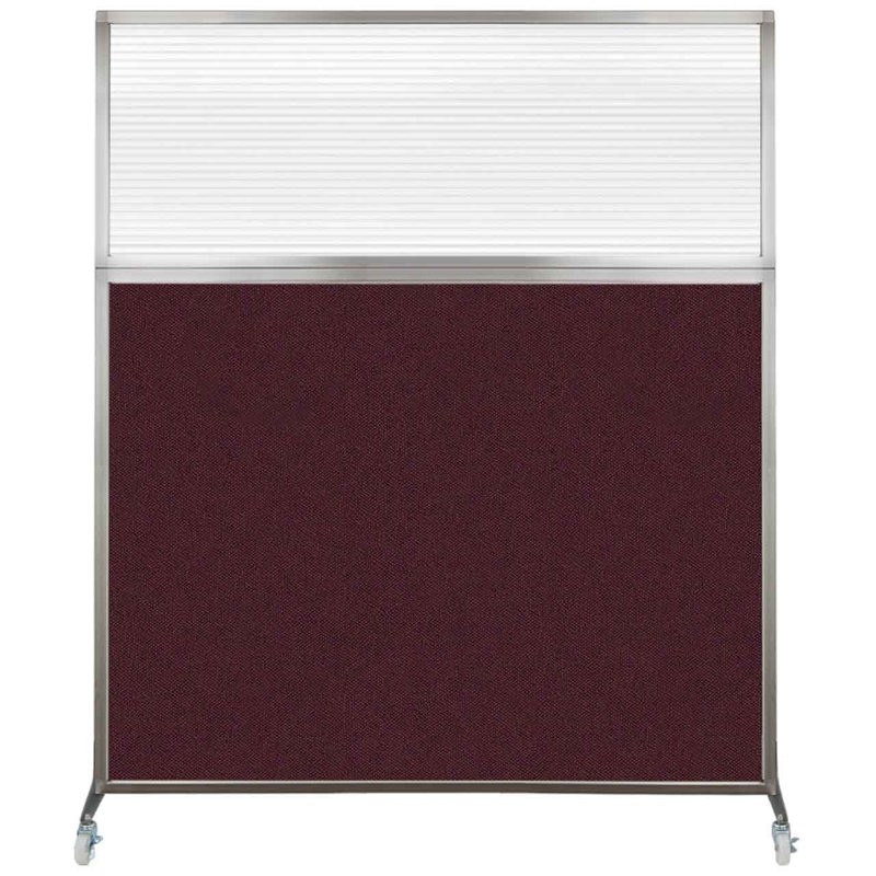 Cloison de bureau Hush, Longueur 72 po, Canneberge