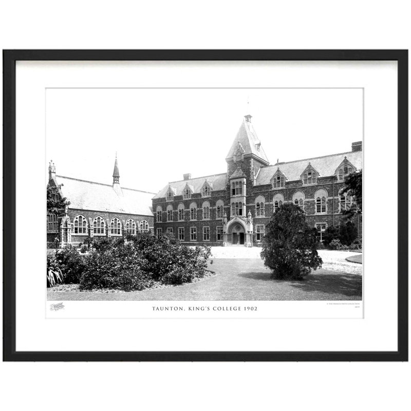 Taunton, King's College 1902 1 Piece Single Picture Frame Wall Art, 60cm H x 80cm W x 2.3cm D