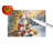 Chihuahua and Santa Claus Glass Cutting Board