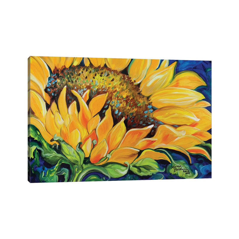 Sunflower September by Marcia Baldwin - Wrapped Canvas Print, 20.32 cm H x 30.48 cm W