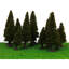 15 cèdres miniatures pour paysage vert, avec boîte